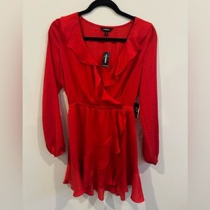 Red Ruffle Dress